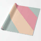 カスタム ミニマリスト 無地 テンプレート 現代的 カラフル ラッピングペーパー (アンロールド)