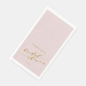 カスタム ミニマル エレガント ピンク ブライダル シャワー (コーナー)