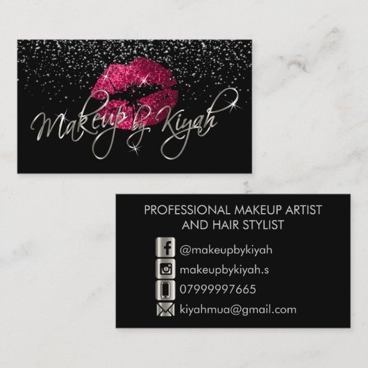 カスタム – メイクアップbyキヤ 名刺 (正面/裏面)