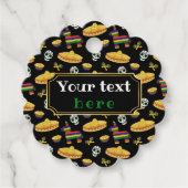 カスタム メキシカン フィエスタ & ディア デ ムエルトス フェイバータグ (正面)