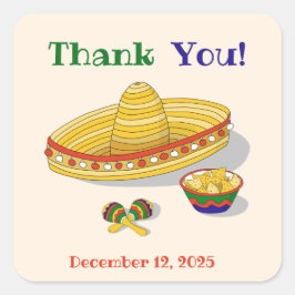 カスタム メキシカン フィエスタ ブライズメイド パーティー スクエアシール