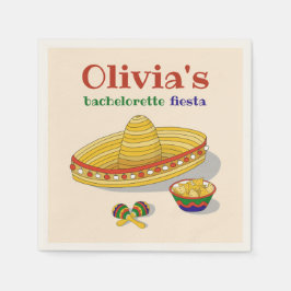 カスタム メキシカン フィエスタ ブライズメイド パーティー スタンダードカクテルナプキン