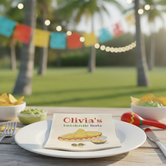 カスタム メキシカン フィエスタ ブライズメイド パーティー スタンダードカクテルナプキン