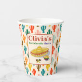 カスタム メキシカン フィエスタ ブライズメイド パーティー 紙コップ (正面)