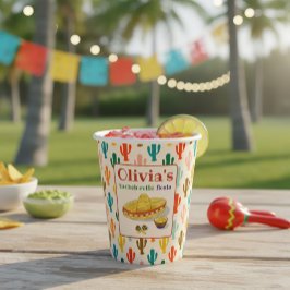 カスタム メキシカン フィエスタ ブライズメイド パーティー 紙コップ