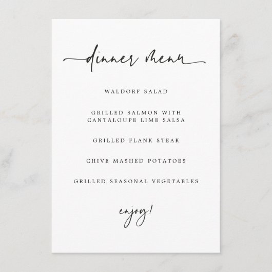 カスタム メニュー (正面)