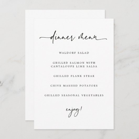 カスタム メニュー (正面/裏面)