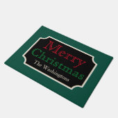 カスタム メリークリスマス ウェルカム ドアマット (アングル)