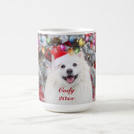 カスタム メリークリスマス 犬 ギフト コーヒーマグカップ
