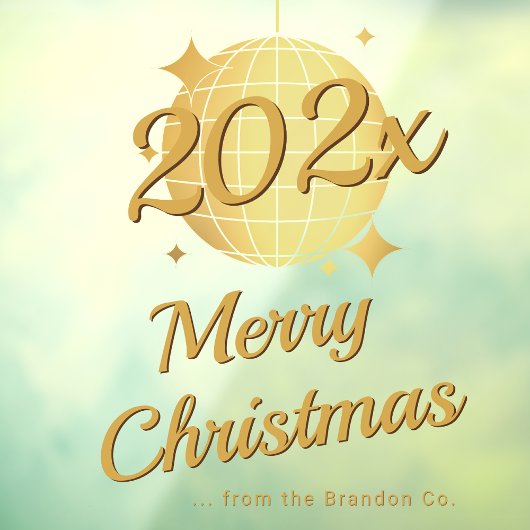 カスタム メリークリスマス 2026 窓デカール ウィンドウサイン