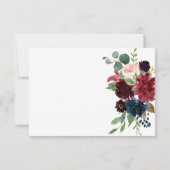 カスタム メルローナビー フローラル 詳細 封入 情報 出欠カード (裏面)