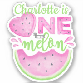 カスタム「メロンの中の1つ」スイカ名シール シール