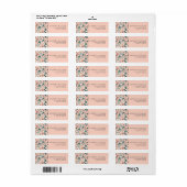 カスタム モダン おしゃれ 花 ラベル (フルシート)