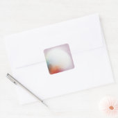 カスタム モダン カラフル アブストラクト ブランク テンプレート スクエアシール (封筒)