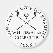 カスタム モダン ゴルフ クラブ トーナメント マグネット (正面)