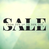 カスタム モダン シンプル ビジネス ウィンドウ セール サイン ウィンドウサイン (シート3)