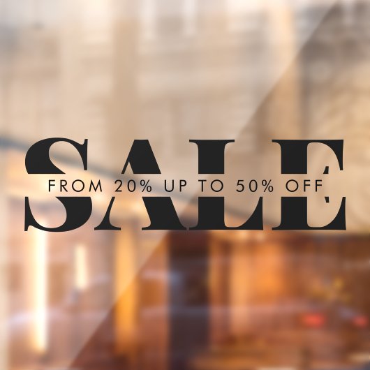 カスタム モダン シンプル ビジネス ウィンドウ セール サイン ウィンドウサイン (シート2)