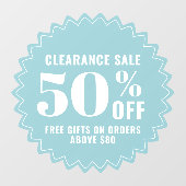 カスタム モダン ビジネス ストア セール 取引とオファー ウィンドウサイン (シート)