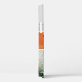 カスタム モダン フォト コラージュ ブルー モノグラム Case-Mate iPhoneケース (裏面 / 右)