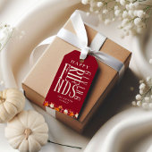 カスタム モダン フレンドギビング 秋 エレガント お礼品 ギフトタグ