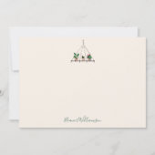 カスタム モダン ボーホー プランツ ブライダルシャワー サンキューカード (正面)