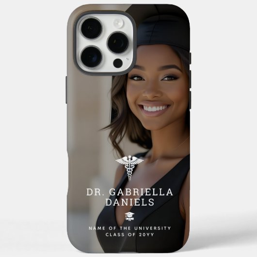 カスタム モダン 医学校 医師 卒業 Case-Mate iPhoneケース (裏面)