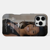 カスタム モダン 医学校 医師 卒業 iPhoneケース (裏面横)