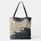 カスタム：モノクロ旋回トート トートバッグ (裏面)