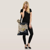 カスタム：モノクロ旋回トート トートバッグ (モデル)