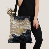 カスタム：モノクロ旋回トート トートバッグ (クローズアップ)