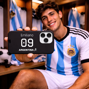 カスタム モノクロ アルゼンチン代表チーム iPhone 15 PROケース