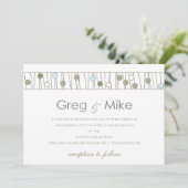 カスタム_モノグラム結婚式招待状 招待状 (スタンド正面)