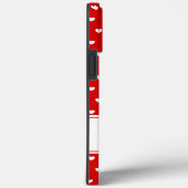 カスタム・モノグラム・ス赤と白トライキiPhoneケース Case-Mate iPhoneケース (裏面 / 右)