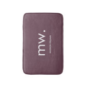 カスタム モノグラム パステル エレガント おしゃれ 現代的 バスマット (正面縦)