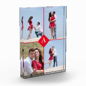 カスタム・モノグラム&フォト・ブロック4枚 フォトブロック (左)