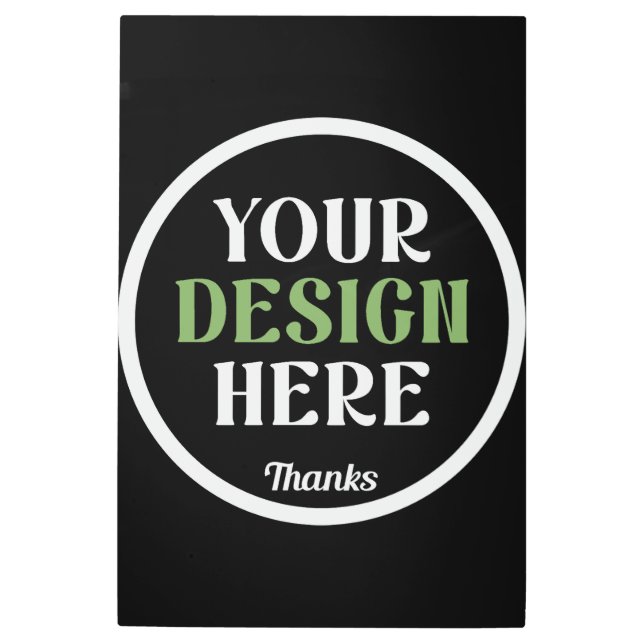 カスタム ユニーク シンプル & ミニマルなハーシーのキス メタルプリント (正面)