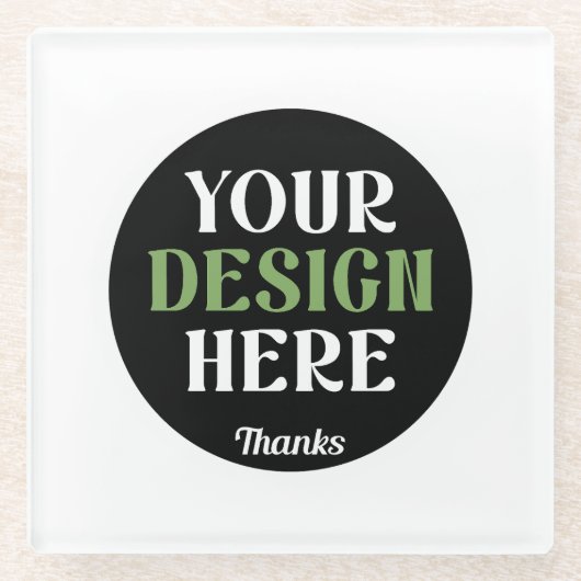 カスタム ユニーク シンプル Hershey's キス ガラスコースター (正面)