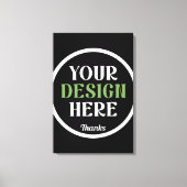 カスタム ユニーク シンプル Hershey's キス キャンバスプリント (正面)