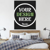 カスタム ユニーク シンプル Hershey's キス キャンバスプリント (インサイチュ (寝室))