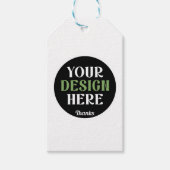 カスタム ユニーク シンプル Hershey's キス ギフトタグ (正面)