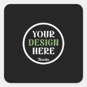 カスタム ユニーク シンプル Hershey's キス スクエアシール (正面)