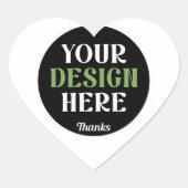 カスタム ユニーク シンプル Hershey's キス ハートシール (正面)