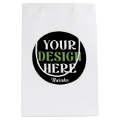 カスタム ユニーク シンプル Hershey's キス ミディアムペーパーバッグ (正面)