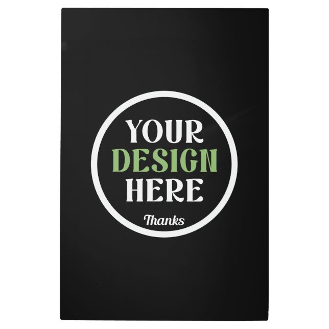 カスタム ユニーク シンプル Hershey's キス メタルプリント (正面)