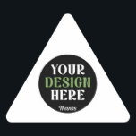 カスタム ユニーク シンプル Hershey's キス 三角形シール<br><div class="desc">このデザインは誰でも利用できます。ロゴ、画像、テキスト、色を自由にカスタマイズしてください。どうもありがとうございます。</div>