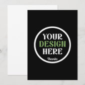 カスタム、ユニーク、スタイリッシュ & ミニマル セーブザデート (正面/裏面)