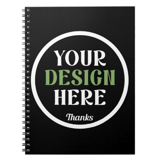 カスタム ユニーク スリム & ミニマル ノートブック (正面)