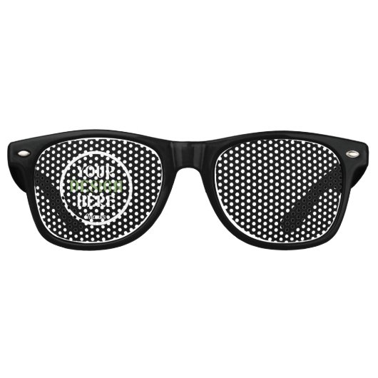 カスタム ユニーク スリム & ミニマル パーティー サングラス (正面)