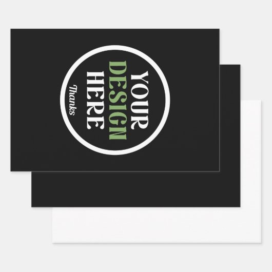 カスタム ユニーク スリム & ミニマル ラッピングペーパーシート (セット)