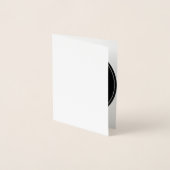 カスタム ユニーク スリム & ミニマル 箔カード (正面)